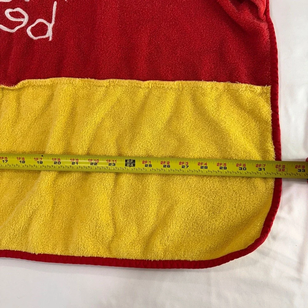Disney Baby Winnie the Pooh Hooded Towel Kids OS Red Yellow Cotton Classic‎ Pooh